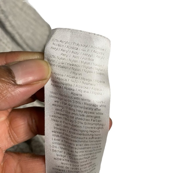 Kaffe Women's Light Gray Open Front Knit Cardigan - Picture 7 of 9